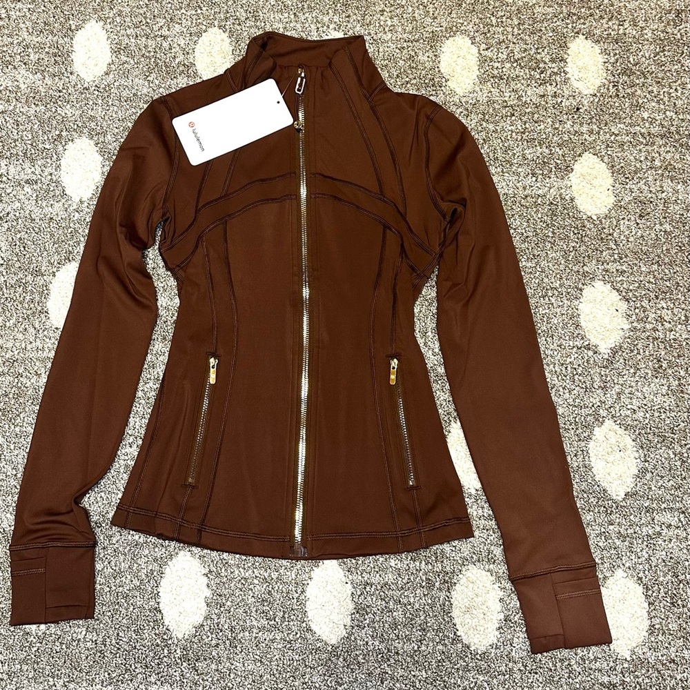 lululemon athletica Women's Espresso Brown Zip-Up Athletic Jacket